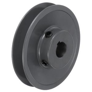 uxcell AK34-5/8 V-Belt Sheave 5/8"Bore 3.45"OD Single Groove Web Sheave Bored-to-Size Sheave, Cast Iron, Belt Section for 4L or A Belt