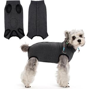 Coppthinktu Recovery Suit for Dogs After Surgery, Dog Onesie Surgery Recovery Suit for Female Spay, Soft Surgical Pajamas Bodysuits for Puppy to Prevent Licking Dog Cone Alternative, S