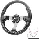 WEKANI Golf Cart Steering wheel for EZGO YAMAHA and Club Car Precedent Most Golf carts Black