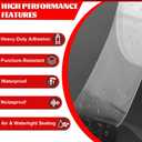 2 x Transparent Window Weather Sealing Tape 2 Inch x 16.5 FT Weather Stripping Residue-Free Clear Window Insulation Caulk for Shower Glass Gaps and Clear Tape Doors Windows Windproof