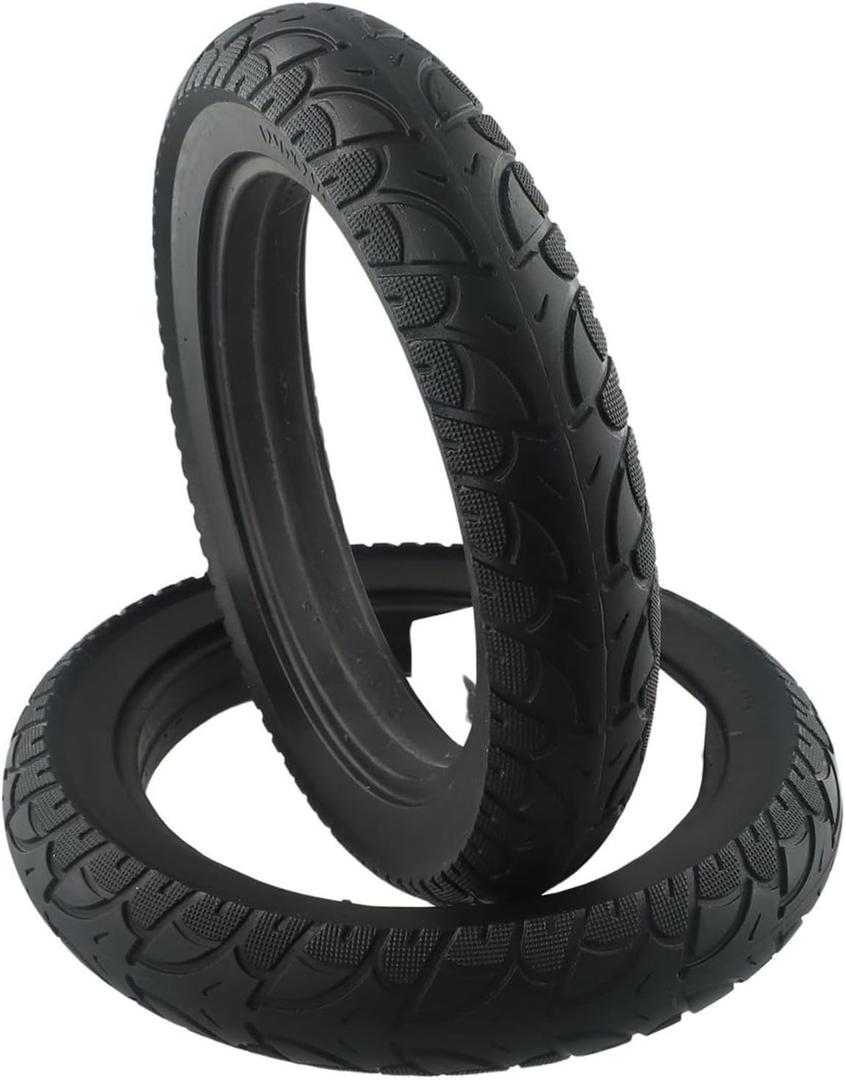 12.5x2.50 Solid Tire Electric Scooter Replacement Wheels, Scooter Accessories, Front/Rear Rear Solid Tires(2pcs)