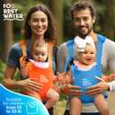 Baby Carrier - Premium Neoprene Ergonomic for Warm & Safe Water & Land Fun (4-24 Months) - Adjustable Infant & Toddler Harness Summer & Winter Baby Carrier (Blue3538C)