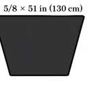 B48/5L510, B48 Belt, 5L510 Belt, B48 V-Belt, 5L510 V-Belt,B48 or 5L510 Belts, 5/8 x 51in 2 Pcs