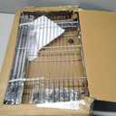 Simple Deluxe Heavy Duty 3-Shelf Shelving Unit, 24.02" D x 13.78"W x 21.97" H, 3 Tier, Chrome, 3-Tier, 24"W x 14"D x 20"H