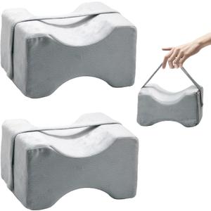 2 Pcs Knee Pillow Cover with Zipper, Wool Soft Pregnancy Pillowcase Replacement Leg Pillowcase Machine Washable Suitable for Memory Sponge Knee Pillow(Grey, 10.2 X 9.4 X 5.9In) 2 Pcs Knee Pillow Cover with Zipper, Wool Soft Pregnancy Pillowcase Replacement Leg Pillowcase Machine Washable Suitable for Memory Sponge Knee Pillow(Grey, 10.2 X 9.4 X 5.9In)