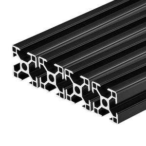 QNK 4pcs 1000mm(39.4") Black T Slot 3030 Aluminum Extrusion (Black) | European Standard Anodized Linear Rail for 3D Printer Parts and CNC DIY