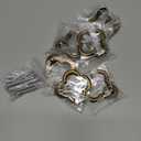 6 PCS Cupboard Knobs, Bronze Zinc Alloy Dresser Drawer Knobs, Large Cabinet Pulls with Screws for Kitchen, Bathroom Furniture