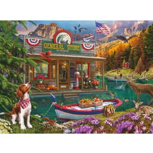 Buffalo Games - Lena - Country Life - Floating Country Store - 1000 Piece Jigsaw Puzzle for Adults - Challenging Puzzle Perfect for Game Nights - Finished Size is 26.75 x 19.75