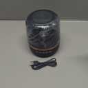 Bluetooth Speaker with HD Sound and Lights, Portable Wireless, Long-lasting battery life, TWS Pairing, for Home/Party/Outdoor/Travel/Beach, Stocking Stuffers, White Elephant Gifts for Adults (Black)