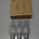 AIELIT Frosted E12 LED Candelabra Bulb, 2 Watt(25W Equivalent), Soft Wihte 3000K, Dimmable CA10 Flame Tip LED Light Bulbs for Pendant Chandelier Ceiling Fans, 3-Pack