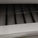 Freestanding Wooden Pet Gate for House, Foldable Indoor Dog Gate for Doorways, Stairs - 24" Height, 3 Panels, White