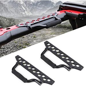 Aluminum Grab Handles Compatible with 2018-2024 2025 Jeep Wrangler JL 2/4 Door 4XE Gladiator JT Unlimited Rubicon Sahara Sport Roll Bar Grip Handle Accessories, 2 Pack Only for Front Door