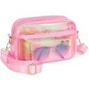 PACKISM Clear Bag for Stadium Events - Small Clear Purses for Women Stadium Crossbody for Game Day, Festival, Concerts