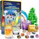 NATIONAL GEOGRAPHIC 2026 Science Kit & Rock Collection Advent Calendar  Jumbo Advent Calendar with 24 Days of Science Experiments, Gemstones & More for Kids, STEM Projects for Kids Ages 8-12