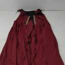 Renaissance Medieval Pirate Peasant Costume Irish Over Dress Fitted Bodice (X-Large, Burgundy)