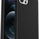OtterBox iPhone 12 & iPhone 12 Pro Symmetry Series Case - Black, Ultra-Sleek, Wireless Charging Compatible, Raised Edges Protect Camera & Screen
