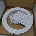 Flexible Bendable Ceiling Curtain Track, 9.8ft (3m) Curved, PVC, Metal, Plastic & Stainless Steel, White, Ceiling Mounted