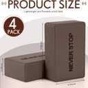 RoundFunny Yoga Blocks Non Slip Pilates Foam Brick