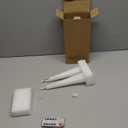 DRomance Halloween Ghost Flameless Taper Candles Flickering Battery Operated with Remote and Timer 3D Wick White Real Wax LED Taper Candles Halloween Dinner Decoration Indoor(2 Pack, 0.79"D x 9.5"H)