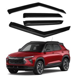 Canvcle Rain Guards - Window Visors for Chevrolet Trailblazer 2021-2025 2026, Outside-Mount Tape-On Side Window Wind Deflectors for Trailblazer Accessories, Vent Visors Shades Rainproof