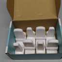 Door Lever Locks (4 Pack) - Prevents Toddlers from Opening Doors - Durable ABS with 3M Adhesive - Easy One-Hand Operation for Adults, No Tools Needed (White)