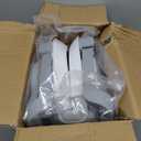 MoreFeel Collapsible Baby Bathtub for Newborn with Thermometer & 1 Hooded Towel & 1 Soft Floating Cushion,Portable Travel Bathtub with Drain Hole, Durable Foldable Baby Tubs for Infants to Toddler (Grey)