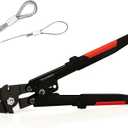 Wire Rope Crimping Tool, Swager Tool for Aluminum Crimping Loop Sleeves up to 2.2mm, 1/64in to 3/32in Stainless Steel Cable Crimper for Cable Crimping and Swaging Projects
