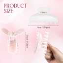 8 Pcs Large Acrylic Hair Claw Clips for Women Non slip Strong Hold Clamps for Thick and Thin Hair (French,Pink,White)