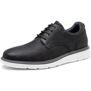 Bruno Marc Men's Crossflex Casual Dress Shoes Oxford Sneakers, Size 10.5, Black, SBOX2411M