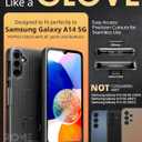 Designed for Samsung Galaxy A14 5G Case with Belt Clip Holster - Kickstand Cover Phone Case - Black