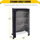 Waterproof Shelf Cover Heavy Duty Shelving Dust Covers Shelves Covering, with Two-Way Zipper 36X18X72 (No Shelves,Black Cover only)