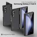 Nillkin for Galaxy Z Fold 6 Case with Hinge Protection, Built-in Screen Protector, Matte PC Cover with Metal Camera Lens Protector, Slim Fit Protective Phone Case for Samsung Galaxy Z Fold 6, Black