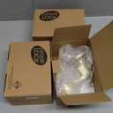 3 Pack Brass Door Knobs, Keyed Alike Door Handles, Door Knobs Interior, Bedroom Lockable Door Knob, Entry Door Handle for Living Room, Wave Door Lever, Right Handing Door Handles