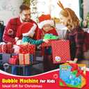 Kids Bubble Gun 2 Pack Dino Bubble Machine Gun for Toddlers with 4 Solutions Outdoor Toys Automatic 13-Hole Bubbles for Kids Blower Maker Easter Basket Stuffers Valentines Gift Party for Boys Girls