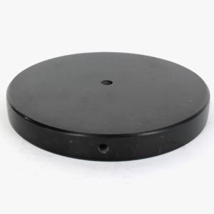 Round Marble Lamp Base - Black 11 inch