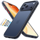 TORRAS Shockproof for iPhone 17 Pro Max Case with Camera Control Button, [12FT Military Grade Drop Protection] Enhanced Grip & Soft Touch Translucent Slim 17 Pro Max Case with 3 Colors Buttons, Black