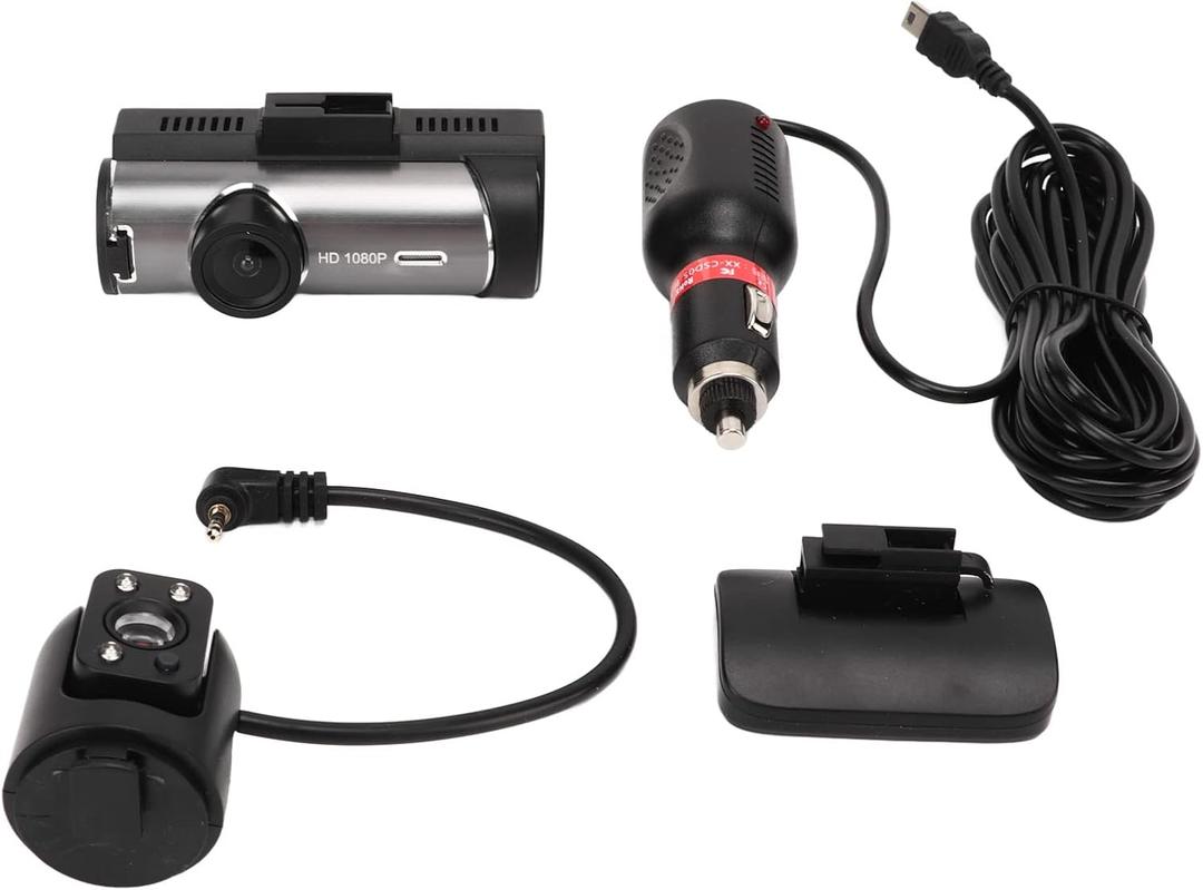 Car Dash Cam, Night Driving Video Recorder, 3.16 Inch Reverse Visible Motion Detection for Accidents