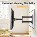 IWORKBOARD 32+ 40 inch Full Motion TV Wall Mount for 13-43" TVs & Monitor, 360 Rotating Small TV Mount Bracket, Articulating Swivel Tilting Extension, Max VESA 200x200mm, Single Studs, 55 lbs