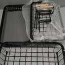 3 Tier Fruit Basket Bowl with 2 Banana Hangers for Kitchen Counter, Vegetable Countertop Produce Storage Holder, Large Capacity Metal Wire Fruits Stand Organizer for Onion Potato Bread Snack, Black