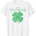 Vintage McGrath Irish Shamrock T Shirt St Patty's Day, Size L