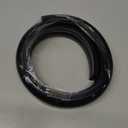 ZhiYo Floor Cord Cover 4ft, Cord Hider Floor Black, Cable Management Cover Prevent Cable Trips, Wire Covers for Electric Power Cords, Wire Protector Cavity W0.47 x H0.28