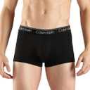 Calvin Klein Men's Underwear Microfiber Stretch 3 Pack Trunk, Size S