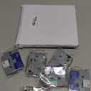 6 Pack Replacement for Brother P Touch Label Maker Tape TZe Tz Tape 12mm 0.47 Laminated White/Clear/Red/Yellow/Blue/Green Compatible with Brother P-Touch Label Maker PT-D210 PT-H110 PT-D220