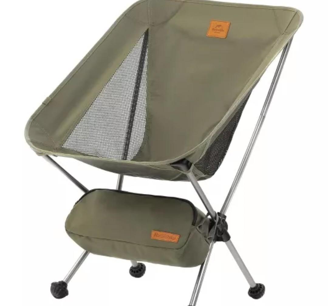 Naturehike Ultralight Camping Chair, Portable Backpacking Chair with Storage Bag & Anti-Sinking Feet, Lightweight Compact Collapsible Camp Chair