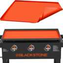 Griddle Cover Mat for Blackstone (28XL), Protect Your Blackstone from Dirt and Rust Throughout The Year, Waterproof and Insect-Proof Mattress Protector, Food Grade Silicone Grill Mat (Orange)