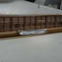No Drill Cordless Bamboo Roman Shades, Walnut, 28x64