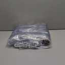 Clear Tarps with Grommets 14 Mil Clear PVC Tarp 400g/m Thickened Tear Resistant, for Camping, Plants Greenhouse, Cars, Patio (10' X 12')