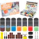 354 PCS 1 Inch Wet Dry Sanding Discs Drums Grit 60-10000 Dremel Sanding Discs Hook and Loop for Electric Rotary Tool