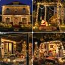 JMEXSUSS 272ft 800 LED Outdoor Christmas Lights, 8 Modes Warm White Christmas Tree Lights Green Wire, Waterproof Led String Light for Outside Indoor Xmas Party Tree Decor