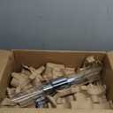 Chrome Tube Wall Sconces with Clear Glass, 24'' Modern Bathroom Vanity Light Fixtures for Bathroom Living Room Bedroom Hallway Fireplace Staircase(Bulb Included) 